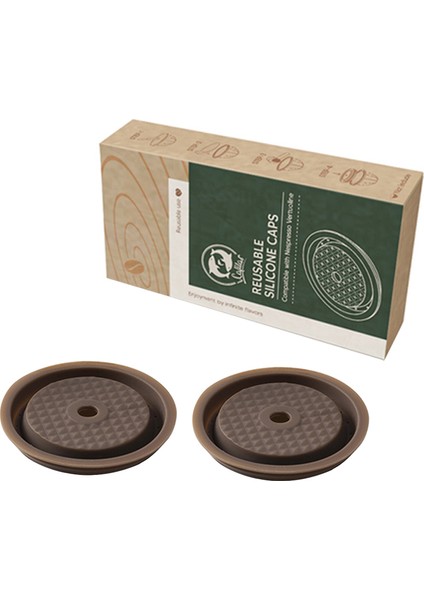 2 Adet Tarzı Paslanmaz Çelik Yeniden Kullanılabilir Kahve Kapsül Filtresi Pvc Barkodlu Nespresso Vertuo Kapsülleri Vertuoline GCA1DELONGHI Için Fit (Yurt Dışından)