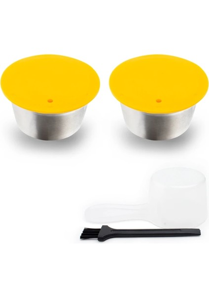 Erik Tarzı Yeniden Kullanılabilir Kahve Filtreleri Nescafe Dolce Gusto Için Uygun Doldurulabilir Kahve Kapsül Pod Paslanmaz Çelik Silikon Kahve Filtreleri (Yurt Dışından)