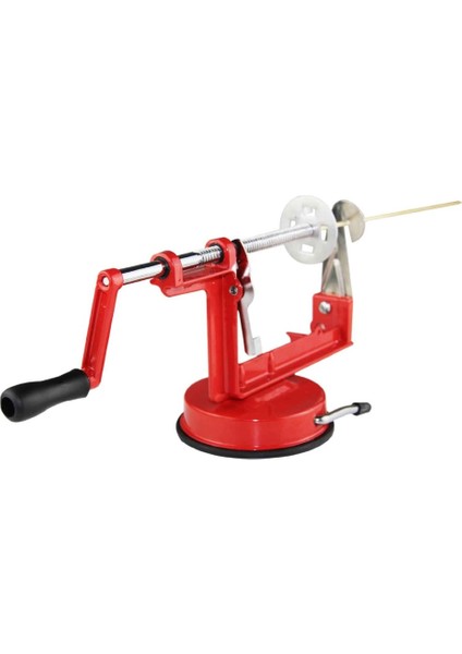 Manuel Kırmızı Paslanmaz Çelik Bükülmüş Patates Elma Dilimleme Spiral Patates Kızartma Kesici (Yurt Dışından) modelleri