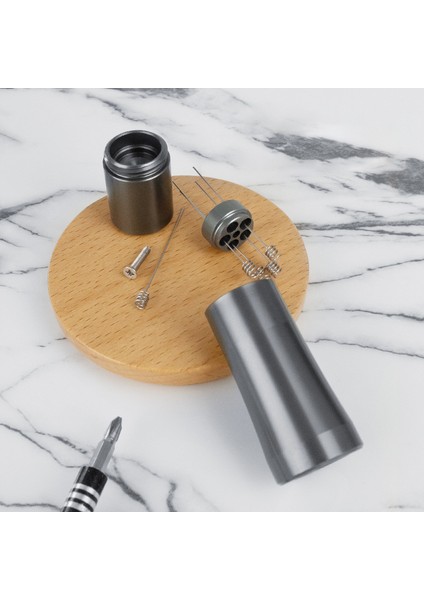 Lightgrey Tarzı Kahve Sabotaj Alüminyum Iğneler Espresso Tozu Karıştırıcı Dağıtıcı Eşitleyici Wdt Araçları Cafe Karıştırma Barista Aksesuarları (Yurt Dışından) modelleri