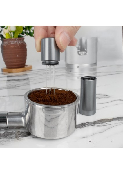 Lightgrey Tarzı Kahve Sabotaj Alüminyum Iğneler Espresso Tozu Karıştırıcı Dağıtıcı Eşitleyici Wdt Araçları Cafe Karıştırma Barista Aksesuarları (Yurt Dışından) fırsatları
