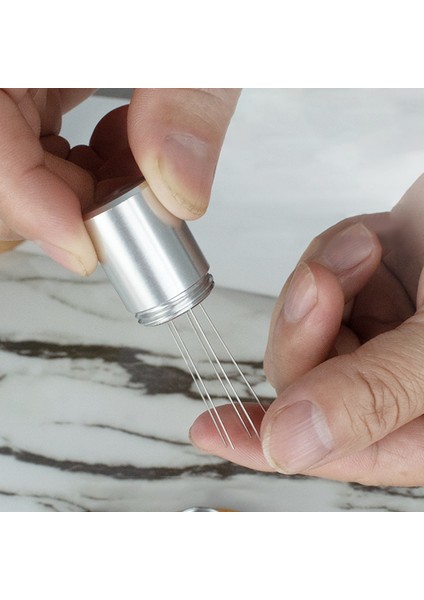 Lightgrey Tarzı Kahve Sabotaj Alüminyum Iğneler Espresso Tozu Karıştırıcı Dağıtıcı Eşitleyici Wdt Araçları Cafe Karıştırma Barista Aksesuarları (Yurt Dışından) indirimleri