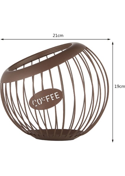 B Tarzı Kahve Kapsül Sepeti Çok Fonksiyonlu Içi Boş Metal Standı Tutucu Vintage Kahve Pod Depolama Rafları Ev Cafe Otel Için Raf (Yurt Dışından)