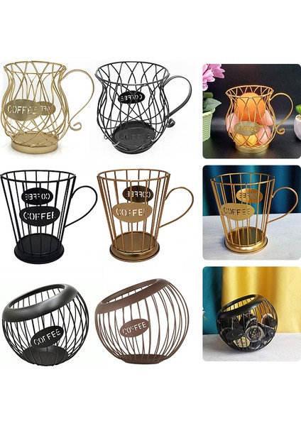 B Tarzı Kahve Kapsül Sepeti Çok Fonksiyonlu Içi Boş Metal Standı Tutucu Vintage Kahve Pod Depolama Rafları Ev Cafe Otel Için Raf (Yurt Dışından) fiyatları