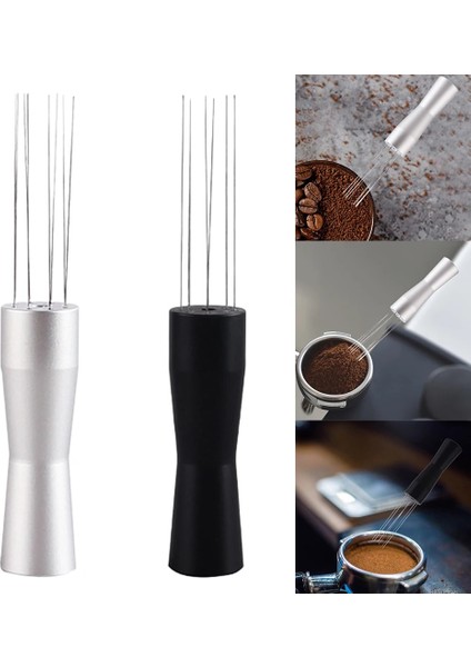 Gümüş Tarzı Iğne Tipi Kahve Tozu Dağıtın Kahve Sabotaj Dağıtıcı Düzleştirici Aleti Iğne Kahve Tamper 304PASLANMAZ Çelik (Yurt Dışından) indirimleri