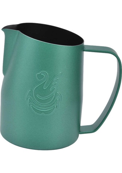 Yeşil Stil 450ML Paslanmaz Çelik Süt Sürahisi Kahve Köpürtme Sürahi Kahve Zanaat Latte Cappuccino Süt Kremalı Fincan Kahve Için (Yurt Dışından)