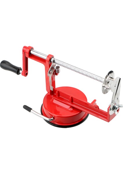 Kırmızı Stil Meyve Patates Elma Makinesi Soyucu Sebze Spiralizer Mutfak Ev El-Krank Kırpma Elma Dilimleme Tart Kesici (Yurt Dışından)