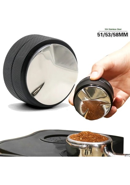 Siyah Kurcalama Stili 51 mm 51MM Paslanmaz Çelik Kahve Sabotaj Filtresi Kahve Dağıtım Aracı Kahve Tozu Çekiç Leveler Portafilter Için Uyar (Yurt Dışından) indirimleri