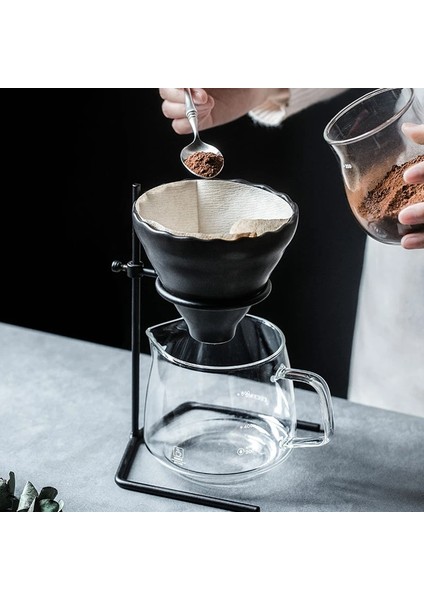 1 Adet Tutucu Stili El Demlenmiş Kahve Filtresi Seti V60 Cam Cezve El Demleme Tencereleri Kahve Üzerine Dökün Kahve Su Isıtıcısı Pot Damlatıcı Stand Fincan (Yurt Dışından) fırsatları