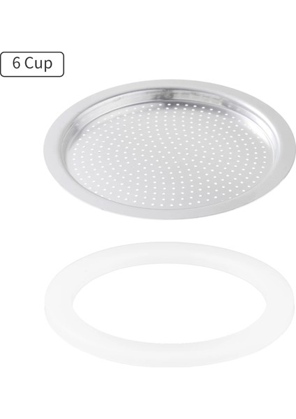 Çoklu Stil Silikon Contalar Paslanmaz Çelik Espresso Kahve Filtreleri Plaka Filtre Contası Moka Pot Değiştirme Moka Express ile Uyumlu (Yurt Dışından)