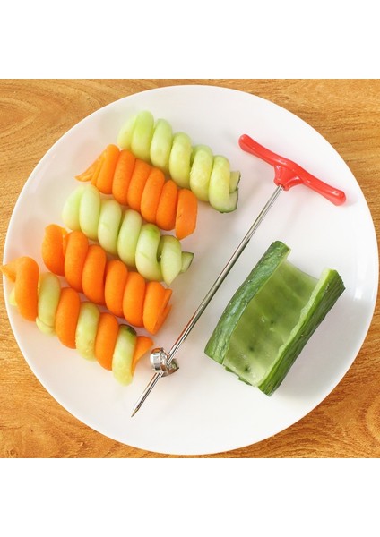 1 Adet Tarzı Sebze Spiral Büküm Bıçağı Spiralizer Kesici Mutfak Gadget Pişirme Araçları Kavun Dilimleme Patatas Soyucu Havuç Oyma Cihaz (Yurt Dışından) fiyatları