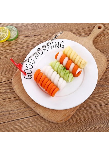 1 Adet Tarzı Sebze Spiral Büküm Bıçağı Spiralizer Kesici Mutfak Gadget Pişirme Araçları Kavun Dilimleme Patatas Soyucu Havuç Oyma Cihaz (Yurt Dışından) fırsatları