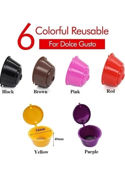 G Tarzı 1 Adet Kullanımlık Kapsül Kahve Fincanı Filtresi Nescafe Dolce Gusto Için Doldurulabilir Kahve Fincanı Tutucu Pod Süzgeç Yeniden Kullanılabilir (Yurt Dışından) modelleri