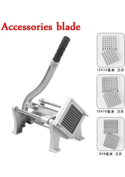 Erik Tarzı Alüminyum Alaşımlı Kızartma Makinesi Aksesuarları Bıçak Kesme Makinası Kesme Patates Salatalık Turp Makinesi Parçaları (Yurt Dışından) fırsatları