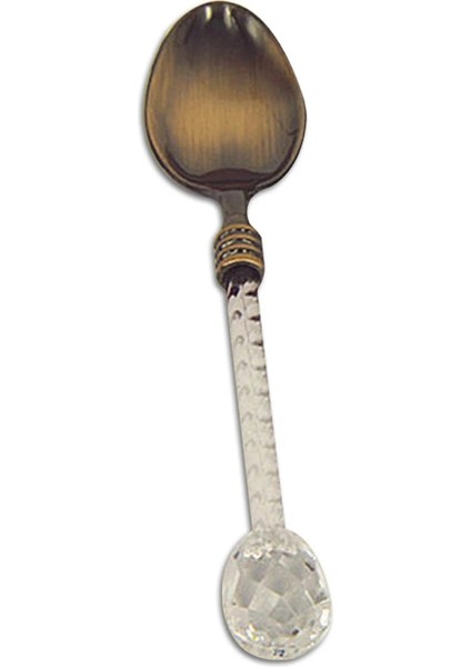 No3 Tarzı Kristal Saplı Çay Kahve Kaşığı Dondurma Kaşığı Tatlı Kepçe Kepçe Homebar Için (Yurt Dışından)