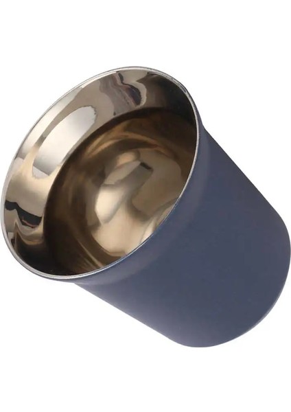 Lacivert Tarzı 160 ml Paslanmaz Çelik Kahve Fincanı Çift Duvar Yalıtımlı Kapsül Bardak Kupa Süt Fincan Ev Kahve Dükkanı Drinkware Kahve Fincanı (Yurt Dışından) indirimleri