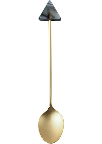 H1 Stili Kısa Akrilik Geometri Küçük Kaşık Kahve Karıştırma Kaşığı Tatlı Kaşığı Altın Meyveli Kek Tatlı Ikindi Çayı Özel Kaşık (Yurt Dışından)