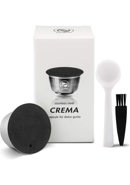 Açık Yeşil Tarzı Icafilas Paslanmaz Çelik Metal Rusable Dolce Gusto Kapsül Nescafe Için Kahve Filtreli Dolci Gusto Kapsül Tamper Kaşığı (Yurt Dışından)