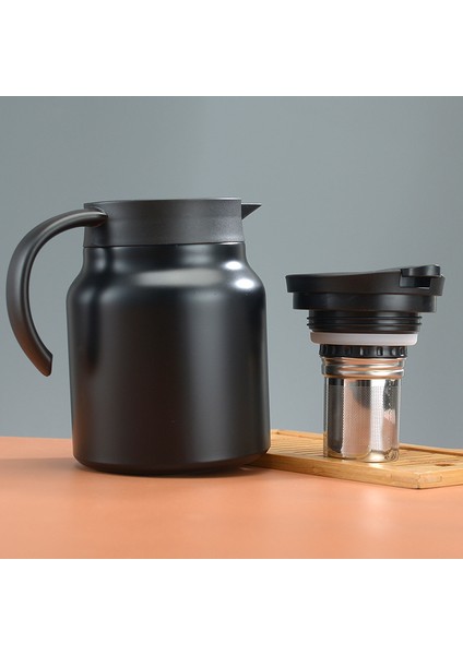 Siyah Stil 800 ml ml Paslanmaz Çelik Cezve Isı Yalıtım Çaydanlık Taşınabilir Büyük Kapasiteli Su Isıtıcısı (Yurt Dışından) indirimleri