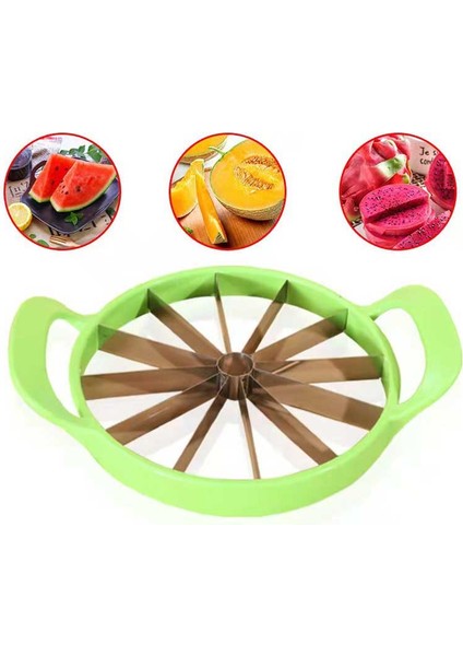 B Tarzı Karpuz Dilimleme Kesici Paslanmaz Çelik Büyük Boy Dilimlenmiş Karpuz Kavun Dilimleme Meyve Bölücü Artefakt Mutfak Aletleri (Yurt Dışından) fiyatları