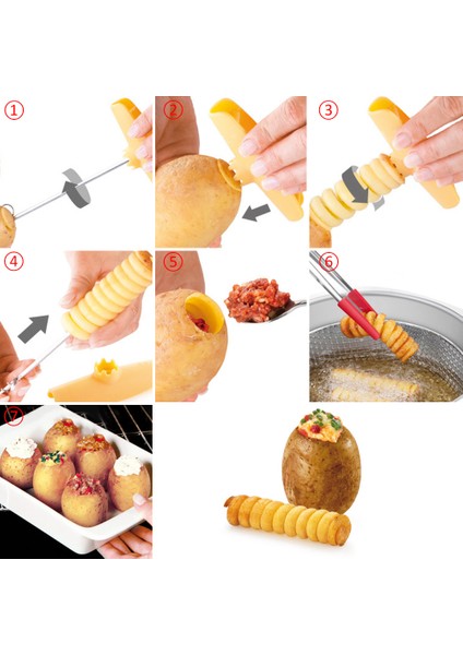 Kırmızı Stil Yaratıcı Plastik Patates Kalp Kazıcı Patates Hollower Patates Bigudi Patates Fincan Makinesi Ev Mutfak Sebze Aracı (Yurt Dışından) fırsatları