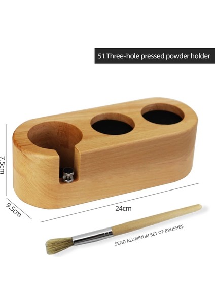 3-51MM Tarzı Kahve Pres Tutacağı Kulp Tutacağı Masif Ahşap Tozu Çekiç Kumaş Pudra 58 Toz Baskı Ayağı Kahve Makinesi Tutacağı Tabanı (Yurt Dışından)