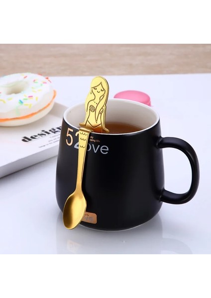 Gümüş Tarzı Upors Denizkızı Kahve Kaşığı Scoo Paslanmaz Çelik Asılı Kahve Kaşığı Çay Kaşığı Şeker Moka Dondurma Çay Kaşığı Araçları (Yurt Dışından) fırsatları