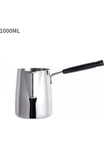 1000ML Tarzı Uzun Saplı Balmumu Eritme Potası Dıy Mum Sabun Tencereyi Eritir Kokulu Balmumu Eritir Metal Kahve Toroid Sürahi Latte Süt Köpürtme Sürahisi (Yurt Dışından)