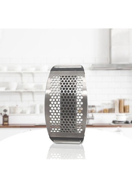 Gümüş Tarzı Paslanmaz Çelik Sarımsak Presi Manuel Sarımsak Kıyma Doğrama Sarımsak Araçları Eğrisi Meyve Sebze Pişirme Mutfak Alet Araçları (Yurt Dışından) fırsatları