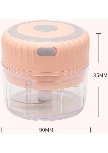 B-PINK-100ML Tarzı ml Mini Elektrikli Sarımsak Kıyıcı USB Şarj Zencefil Ezici Makinesi Sağlam Dayanıklı Biber Sebze Kırıcı Mutfak Aracı (Yurt Dışından)