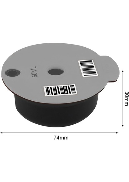 Siyah 60ML Tarzı Bosch-S Tassimo Için ml Kahve Kapsül Fincan Yeniden Kullanılabilir Plastik Filtre Sepeti Pod Kahve Makinesi Ev Mutfak Aletleri (Yurt Dışından)
