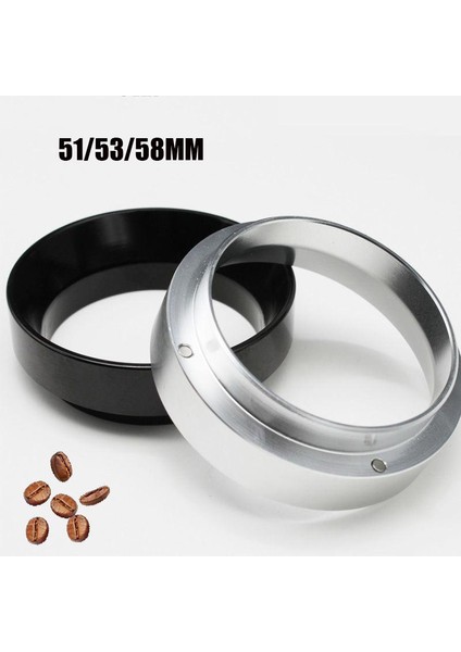 Siyah Stil 53MM mm Espresso Kahve Dozaj Halkası - Portafilters Kahve Filtresi Yedek Halkası Espresso 2 Fincan 1 Fincan Sepet Iğnesi (Yurt Dışından)