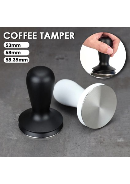Kırmızı Sandal Ağacı Stili 53 mm .4mm Buzlu Sap Sabotaj Paslanmaz Çelik Taban Ayrılabilir Baz Toz Pres Katı Çekiç Kahve Aksesuarları Barista Için (Yurt Dışından) indirimleri
