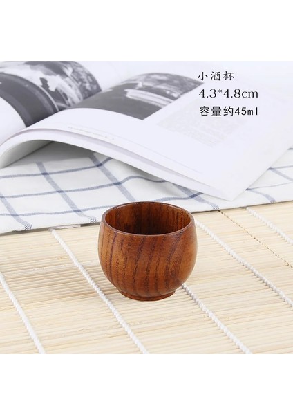 D Stili Japon Tarzı Ahşap Fincan Yaratıcı Hünnap Ahşap Yalıtım Çay Bardağı Ahşap Kahve Fincanı Içme Fincan Kahve Fincanı ve Tabak Takımları (Yurt Dışından)