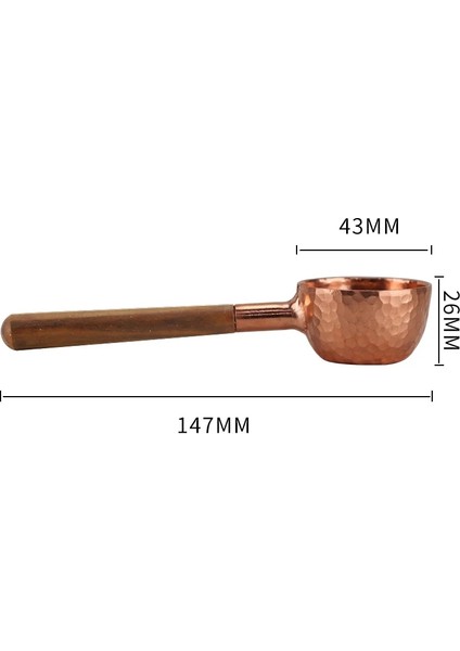 Düzlük Stili Yaratıcı Mutfak Ürünleri Bakır Kahve Kaşığı, Bakır Kahve Ölçü Kaşığı, Kahve Kaşığı Yeni! (Yurt Dışından) fırsatları