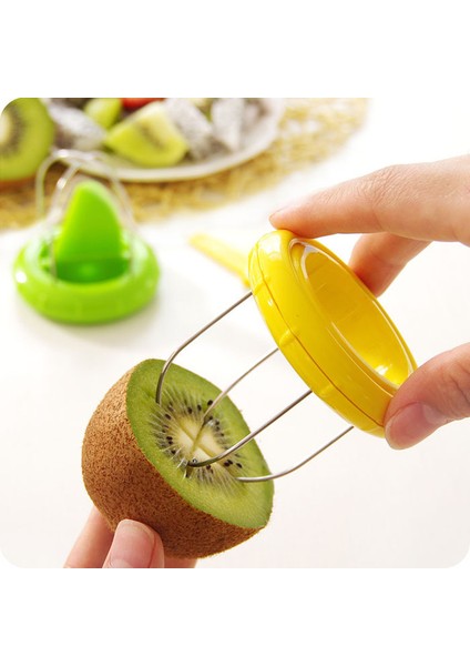 Sarı Tarzı Mutfak Aksesuarları Kivi Kesici Soyucu Dilimleme Ayrılabilir Mutfak Gadget Meyve Soyucu Salata Pişirme Aracı Kivi Rende Kesici Aracı (Yurt Dışından) fiyatları