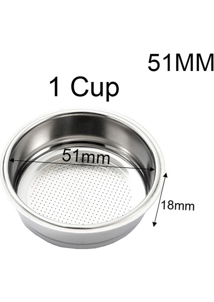 51MM 1 Bardak Stili Filtre Kahve Portafiltre Fincan mm Filtre Sepeti Kahve Kaşığı Dozaj Halkası Fırça Süt Fincan Havlu Mat Aksesuarlar (Yurt Dışından)