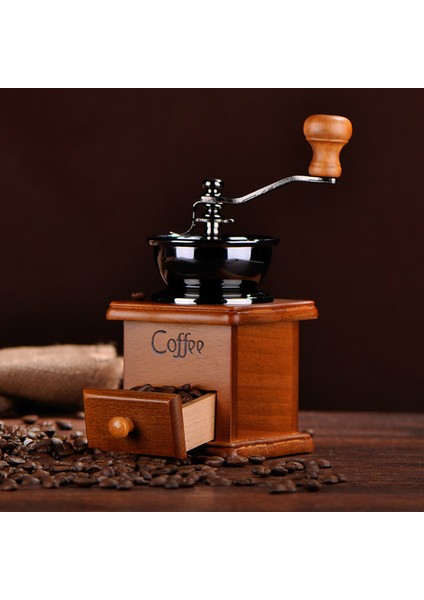 Kahverengi Tarzı Manuel Kahve Öğütücü, Manuel Kahve Çekirdeği Öğütücü, Manuel Kahve Öğütücü, Manuel Çekirdek Öğütücü Kahve Kahve Öğütücü Manuel (Yurt Dışından) modelleri