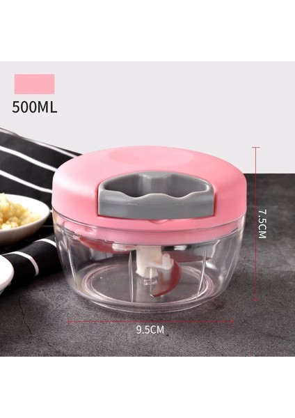 500ML Pembe Stil Patates Ezici Soğan Dilimleme Sebze Meyve Doğrayıcı Kesici Sarımsak Presi Kıyma Makineleri Mutfak Pişirme Aksesuarları Ev Aletleri (Yurt Dışından)