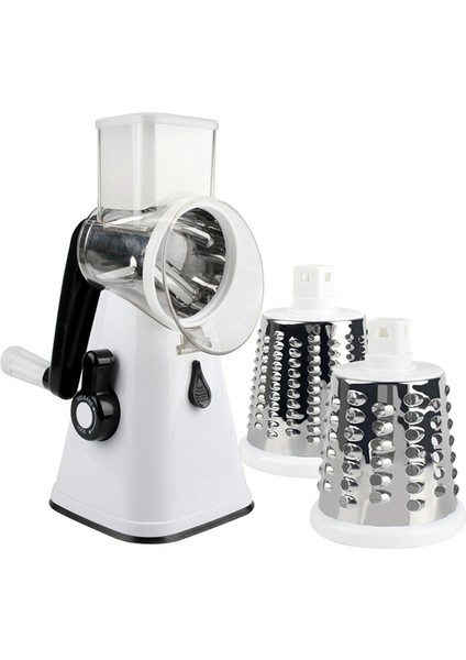 Beyaz Stil 3 In 1 Dilimleme Rende Sebze Dilimleme Manuel Patates Havuç Plastik Peynir Rende Paslanmaz Çelik Bıçak Ev Mutfak Gereçleri Hediye (Yurt Dışından)