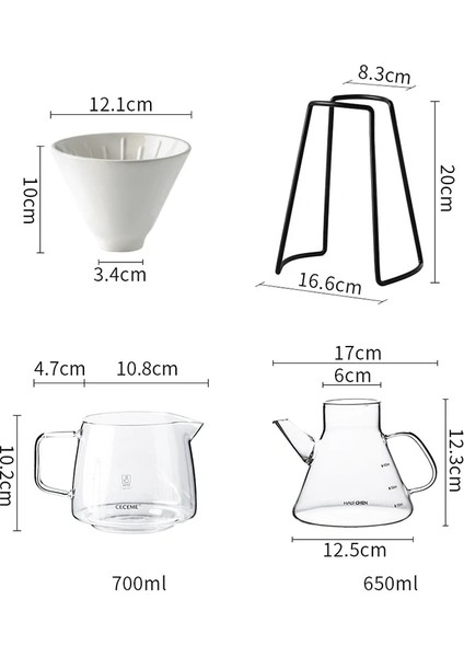 1 Adet 650ML Tencere Stili Elle Demlenmiş Damla Dökme Kahve Bira Tutacağı Metal V60 Filtre Tutucu Raf Baristackttle Pot Kahve Filtre Rafı Aksesuarlar (Yurt Dışından)