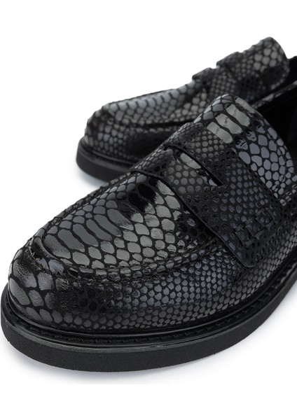 Vegan Siyah Loafer Ayakkabı 817 1001 Bn Ayk SK24-25 Syh Yln/yln Bsk modelleri