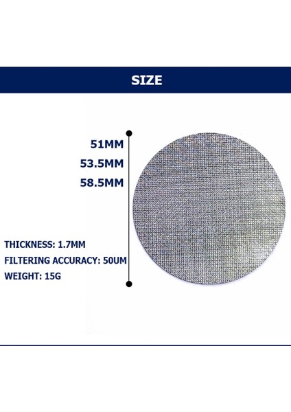 1 Adet Tarzı 51 mm .5mm Kahve Makinesi Kolu Filtre Ekranı Paslanmaz Çelik Yeniden Kullanılabilir Filtreler Ikincil Saptırma Ekranı Kahve Aksesuarları (Yurt Dışından) fırsatları