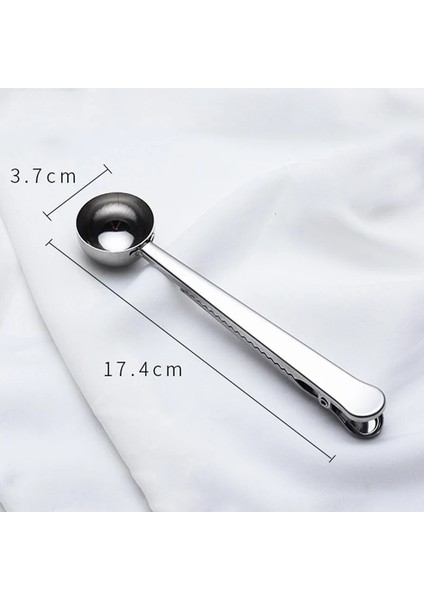 Altın Tarzı Moda Işlevli Mutfak Malzemeleri Klipsli Kahve Kaşığı Paslanmaz Çelik Çay Kahve Ölçme Fincan Kahve Kaşığı (Yurt Dışından) indirimleri