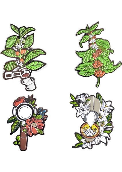 P Stili Espresso Barista Kahve Broş Mini Metal Retro Broş Güzel Rozet Cafe Hediye Kahve Doğum Günü Prerent Yarışma Hatıra (Yurt Dışından) modelleri