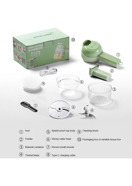 F Tarzı Sebze Kesici Çok Fonksiyonlu 8 In 1 Sebze Dilimleme Havuç Patates Soğan Chopper Sepeti Rende Mutfak Aksesuarla Aracı (Yurt Dışından)