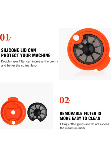 180ML Tarzı Bo-Sch Makinesi Tassim Için 60MLML Yeniden Kullanılabilir Kahve Kapsülleri Silikon Kapaklı Kahve Kaşığı Doldurulabilir Kahve Kapsül Pod (Yurt Dışından) modelleri