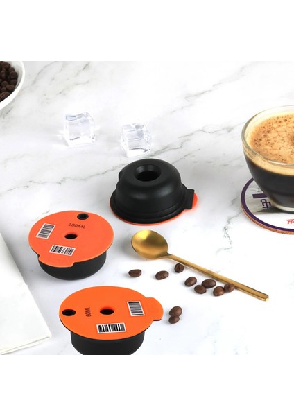 180ML Tarzı Bo-Sch Makinesi Tassim Için 60MLML Yeniden Kullanılabilir Kahve Kapsülleri Silikon Kapaklı Kahve Kaşığı Doldurulabilir Kahve Kapsül Pod (Yurt Dışından) fırsatları