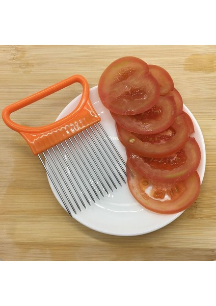 Mavi Stil 1 Adet Soğan Dilimleme Kesici Doğrayıcı Domates Sebze Limon Patates Kesici Dilimleme Koku Giderici Mutfak Güvenli Yardımcı Aracı (Yurt Dışından) fiyatları