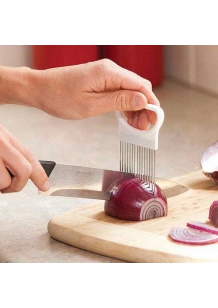 Mavi Stil 1 Adet Soğan Dilimleme Kesici Doğrayıcı Domates Sebze Limon Patates Kesici Dilimleme Koku Giderici Mutfak Güvenli Yardımcı Aracı (Yurt Dışından) modelleri